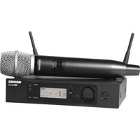 

Shure GLXD24R/SM86 Wireless System (Z2 Band: 2400 - 2483.5 MHz), Includes GLXD2 Handheld Transmitter, GLXD4R Receiver