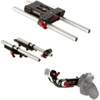 

Shape Baseplate Kit for Sony FS5 Camera, Includes Two-Part Top Plate, Remote Extension Handle with Male-Female LANC Cable, 2x 8" 15mm Aluminum Rod, 2x 10" 15mm Aluminum Rod