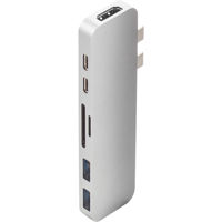 

Sanho Sanho HyperDrive DUO USB-C Hub for 13" and 15" MacBook Pro 2016/2017, Silver