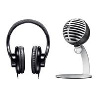 

Shure Mobile Recording Kit, Includes MV5 Digital Condenser Microphone and SRH240A Headphones, Gray/Black
