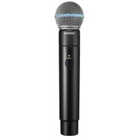 

Shure MXW2 Wireless Handheld Transmitter with Beta 58A Microphone, >20 Ohms Input Impedance, 17.5 mW Headphone Output Power