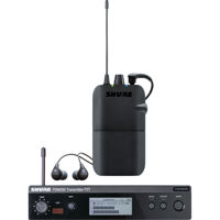 

Shure PSM 300 Stereo Personal Wireless Monitor System, Includes P3T Transmitter, P3R Bodypack Receiver, SE112 Earphones, Band H20: 518-541 MHz