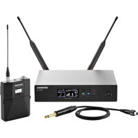 

Shure QLXD14 Bodypack Wireless System, Includes QLXD1 Wireless Bodypack Transmitter and QLXD4 Digital Wireless Receiver, V50: 174.120 to 215.820 MHz Frequency Band