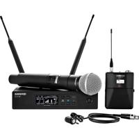 

Shure QLXD124/85 Combo Wireless Mic System, G50/470-534Mhz, Includes QLXD1 Bodypack Transmitter, QLXD2/SM58 Handheld Transmitter, QLXD4 Receiver, WL185 Mic