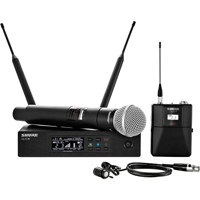 

Shure QLXD124/85 Handheld and Lavalier Combo Wireless Mic System H50: 534 to 598 MHz