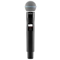 

Shure QLXD2 Wireless Handheld Transmitter with Beta 58A Microphone Capsule, J50A: 572 - 616MHz
