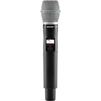 

Shure QLXD2 Handheld Wireless Microphone Transmitter with BETA87A Cartridge, H50 534-598 MHz Frequency Range