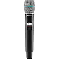 

Shure QLXD2 Handheld Wireless Microphone Transmitter with BETA87C Cartridge, H50 572-636MHz Frequency Range