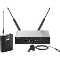 

Shure QLXD14/85 Lavalier Wireless Microphone System, H50/534-598MHz, Includes QLXD1 Bodypack Transmitter, QLXD4 Receiver, WL185 Lavalier Condenser Mic