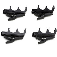 

Shure RK241DB Dual-Mount Tie Clips for 838, 839, 839W, SM83, SM84, WL83 and WL84 Lavalier Microphones, 4 Pack