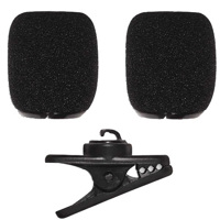 

Shure RK378 Replacement Accessory Kit for SM35 Headset Microphone, Includes Clip and 2x Snap-Fit Foam Windscreens