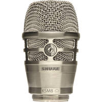 

Shure KSM8 Dualdyne Cardioid Dynamic Wireless Microphone Capsule for Handheld Transmitter, Nickel