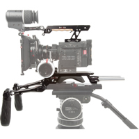 

Shape Pro Bundle Rig for RED Weapon, Epic-Weapon, Scarlet-Weapon and Raven Cameras, Includes THRWE Top Plate with Extendable Top Handle and EVF Mount, BP10 REVOLT VCT Universal Baseplate