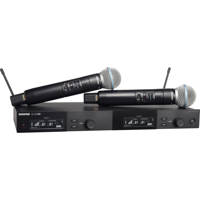 

Shure SLXD24D/B58 Dual-Channel Digital Wireless Vocal System with Beta 58 Microphone Capsule, G58: 470-514MHz