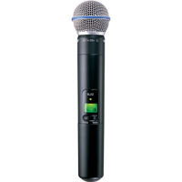 

Shure SLX2/BETA58 Handheld Wireless UHF Transmitter with BETA 58 Cardioid Microphone Capsule, H19: 542-572MHz Frequency Band