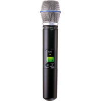 

Shure SLX2/BETA87C Handheld Wireless UHF Transmitter with BETA 87C Cardioid Microphone Capsule, H19: 542-572MHz Frequency Band