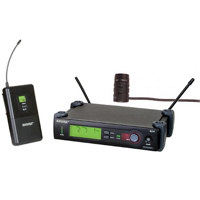 

Shure SLX14/84-G5 Wireless Microphone System with SLX1 Transmitter, SLX4 Receiver, WL184 Lavalier Microphone, G5 Band/494-515 MHz Frequency Range