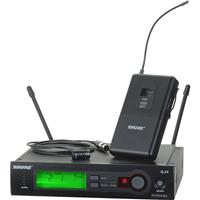 

Shure SLX14/84 Lavalier Wireless System, Includes SLX1 Bodypack Transmitter, SLX4 Diversity Receiver and WL184 Lavalier Condenser Microphone, H19: 542.275 to 571.750 MHz Frequency Band