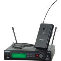 

Shure SLX14 Instrument Wireless System, Includes SLX4, SLX1, WA302 Cable, Bag, Short/Long Rack Mount Bar, Link Bar, Extension Cables, J3/572-596MHz