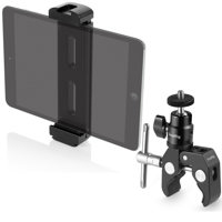 

Shape Aluminum Tablet Tripod Mount With Cold Shoe for iPad Mini/iPad 4/iPad Pro/Surface Pro - With SmallRig CoolClamp Mount with 1/4" Screw Ball Head Mount