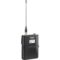 

Shure ULXD1 Wireless Bodypack Transmitter with Miniature 4-Pin Connector for ULX-D Systems, 50Ohms, 20Hz-20kHz Frequency Response, H50:534-598MHz