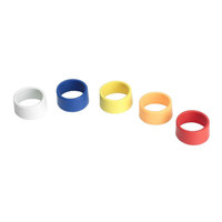 

Shure WA615M Multi-Colored Handheld Transmitter ID Rings, Blue, Red, Yellow, White, Orange