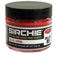 

Sirchie Hi-Fi Volcano Latent Print Powder, Brilliant Red, 2 Oz (59ml) Volume