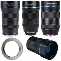 

Sirui 4 Lens Bundle, 24mm f/2.8, 75mm f/1.8 for Nikon Z, 35mm, 50mm f/1.8 for MFT, 1.33X Anamorphic Lenses, Adapter for Nikon Z