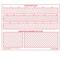 

Sirchie Handwriting Letter Slant and Comparison Plate