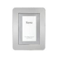 

Tizo Design Siena Flat Bead With Round Corner Collection 4x6" Frame - Silver Plated