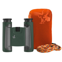 

Swarovski Optik 10x25mm CL Pocket Mountain Wild Nature Waterproof Roof Prism Binocular with 5.6 Degree Angle of View, Green
