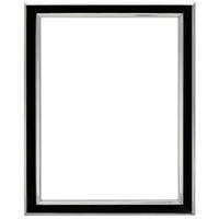 

Tizo Design Siena Narrow Enamel Collection 8x10" Frame - Silver Plated Color: Black.