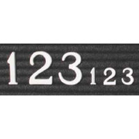 

Sirchie Identification Sign Replacement Numbers 0-9, 1", 1 Each