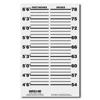 

Sirchie English Unmounted Identification Height Screen