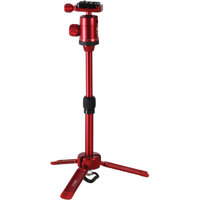 

Sirui 3T-35R 1-Section Aluminum Table Top Tripod, 8.8lbs Capacity, 13" Maximum Height, Red