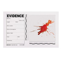 

Sirchie Blood Stain/Evidence Template, 15/Pack