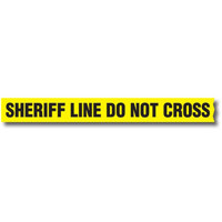 

Sirchie Barrier Tape "SHERIFF LINE DO NOT CROSS" with Dispenser Box, 1 1000' Roll