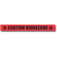 

Sirchie Barrier Tape: "Caution Biohazard" without Dispenser Box, 3"x1000', 8 Pack