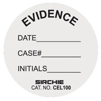 

Sirchie Circular Evidence Labels, 1.375" Diameter, 100 Pack