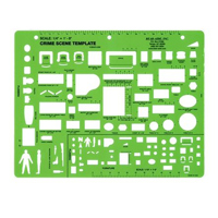 

Sirchie Crime Scene Template, 6-1/2" x 3-1/4"
