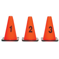 

Sirchie 12" Photo Locator Cones, Orange/Red, with Black Numerals 1-8, 8 Pack