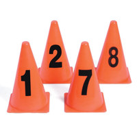

Sirchie 9" Photo Locator Cones, Orange/Red, 1-8 Numeric, Set of 8