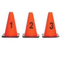 

Sirchie 9" Photo Locator Cones, Orange/Red, 9-16 Numeric, Set of 8