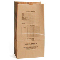 

Sirchie Preprinted Kraft Evidence Bags, Set of 100, 7" x 4.5" x 13.75"