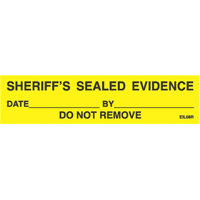

Sirchie Sheriff's Sealed Evidence Labels, 1x4", 250 Per Roll