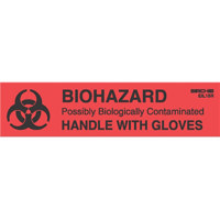 

Sirchie Biohazard-Handle with Gloves Labels, 1x4", 250 Per Roll