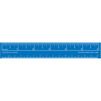 

Sirchie 6" Photo Evidence Ruler, White on Blue, Set of 10