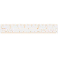 

Sirchie Vinyl Photo Evidence 6" Ruler, Fluorescent Orange on White, Set of 10