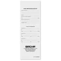 

Sirchie 5.5x16.5" Inkless Shoe Impression Cards, 200 Pack
