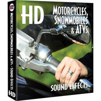 

Sound Ideas HD-Motorcycles, Snowmobiles & ATVs Sound Effects Library on Hard Drive, for Mac